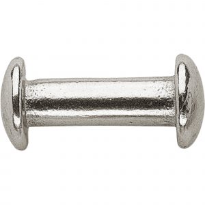 Toggle for halters - brass nickel plated, 25 mm clear width