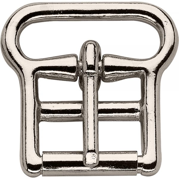 Buckle with 1 mm roller - German Silver, 28 mm clear width
