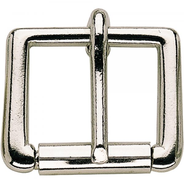 Buckle with roller - Stainless steel, 18 mm clear width