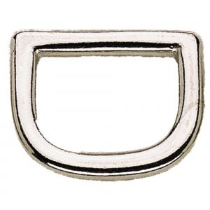 D-Ring, casted - German Silver, 20 mm clear width
