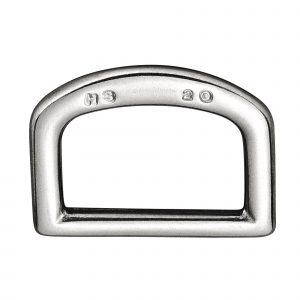 D-Ring, punched - Stainless steel, 20 mm clear width