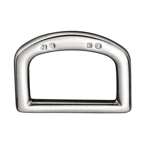 D-Ring, punched - Stainless steel, 20 mm clear width