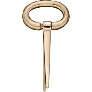 Fall down staple - brass polished