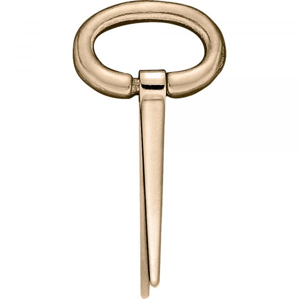 Fall down staple - brass polished