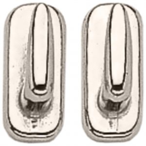 Hook stud - German Silver,  measures 8 x 18 mm