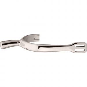 HS-Dressage spurs for men - German Silver highly polished, 40 mm flat
