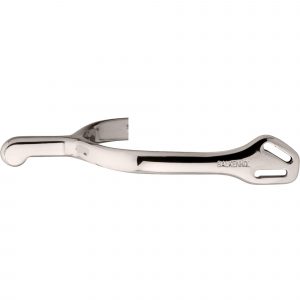 Balkenhol spurs for ladies with Balkenhol fastening - German Silver highly polished, 35 mm rounded