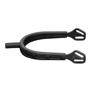 ULTRA fit EXTRA GRIP spurs "Black Series" with Balkenhol fastening - Stainless steel anthracite, 25 mm flat