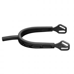 ULTRA fit EXTRA GRIP spurs "Black Series" with Balkenhol fastening - Stainless steel anthracite, 35 mm flat