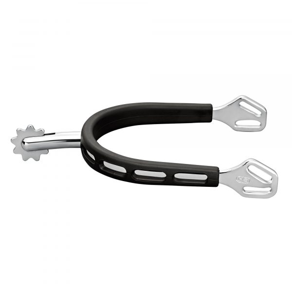 ULTRA fit EXTRA GRIP spurs with Balkenhol fastening - Stainless steel, 40 mm rounded