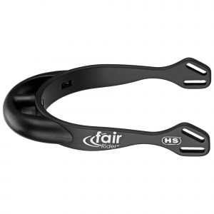 fairRider spurs - aluminium black, neck 20mm black thick rounded