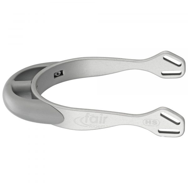 fairRider spurs - aluminium silver, neck 20mm silver thick rounded