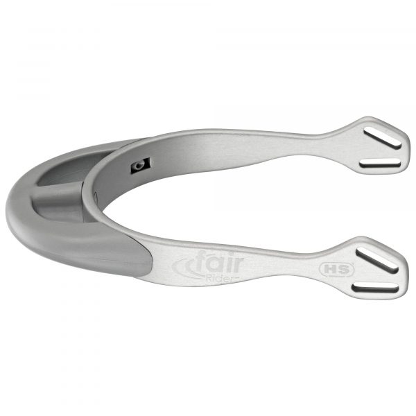 fairRider spurs - aluminium silver, neck 25mm silver thin rounded
