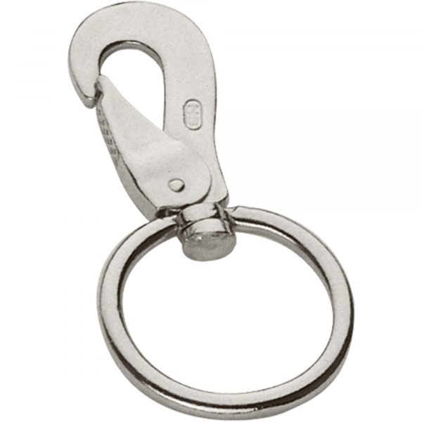 Lunge hook - Steel nickel plated, 45 mm clear width,  length 101 mm