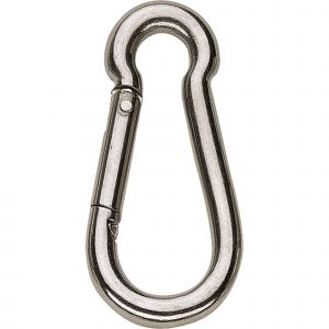 Snap hook - Stainless steel,  length 80 mm