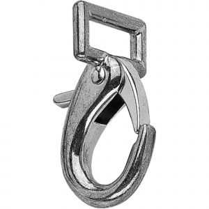 Snap hook - Neverrust highly polished, 27 mm clear width,  length 60 mm