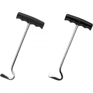 Boot hooks with plastic handle - Steel nickel plated