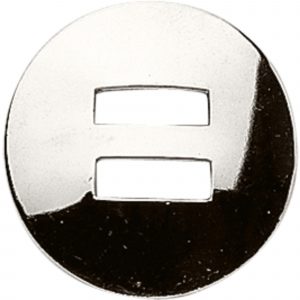 Horse brass - brass nickel plated, 60 mm diameter