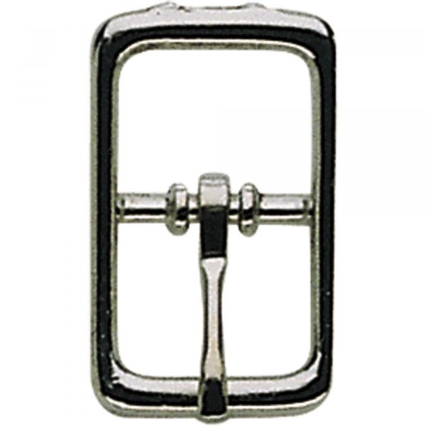 Double buckle, casted - Neverrust chrome plated, 25 mm clear width