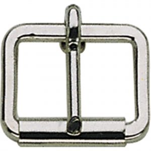 Buckle with roller - Steel nickel plated, 30 mm clear width
