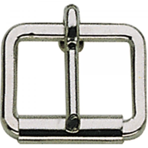 Buckle with roller - Steel nickel plated, 30 mm clear width