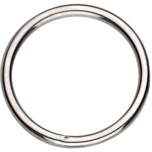 Ring, welded - Steel nickel plated, 36 mm clear width