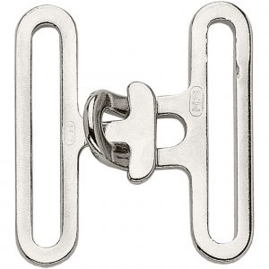 HS Surcingle attachment, clasp - Steel nickel plated, 50 mm clear width