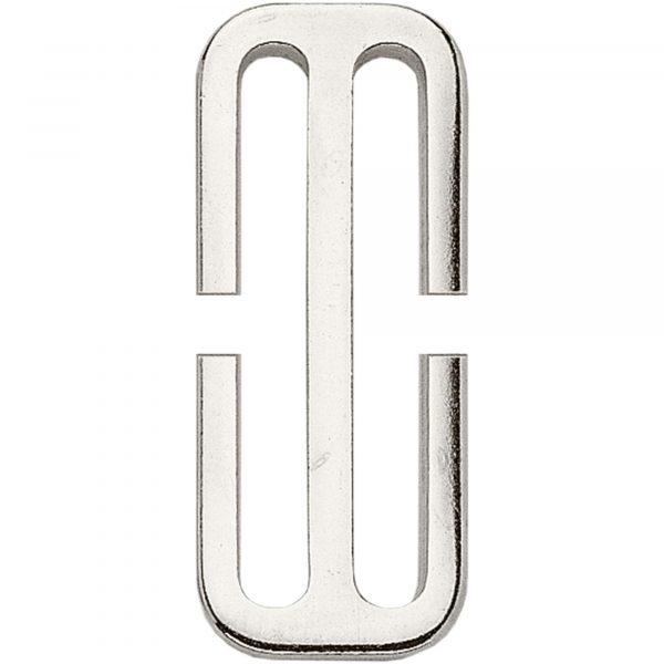 HS Surcingle attachment, slide (cutted) - Steel nickel plated, 50 mm clear width