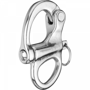 Snap Hook with Fixed eye - Stainless steel, 35 mm