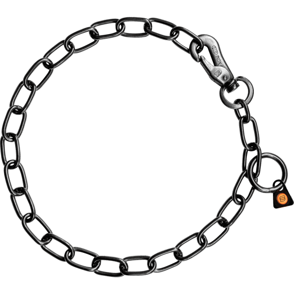 dog chain collar sprenger hook stainless steel black