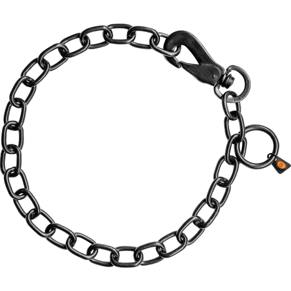 dog chain collar stainless steel black sprenger chain