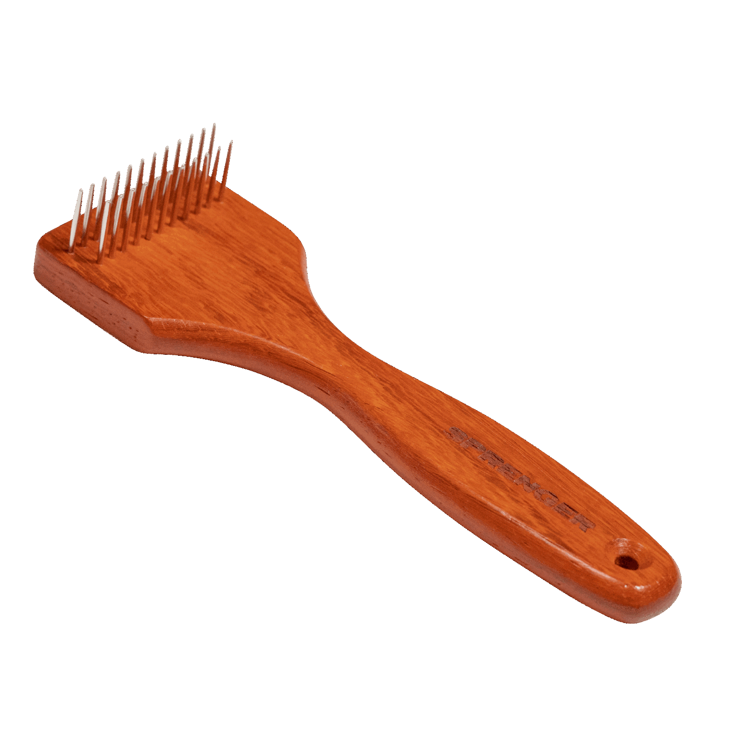 wood dog rake