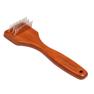 wooden dog rake