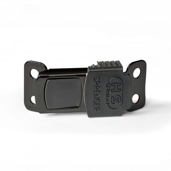 cliclock black stainless steel