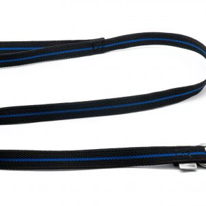 4 FEET / 1,02 M / RUB. LEASH W. HANDLE BLUE LINE
