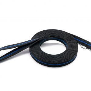 15 FEET / 4,57 M / RUB. LEASH W. HANDLE BLUE LINE