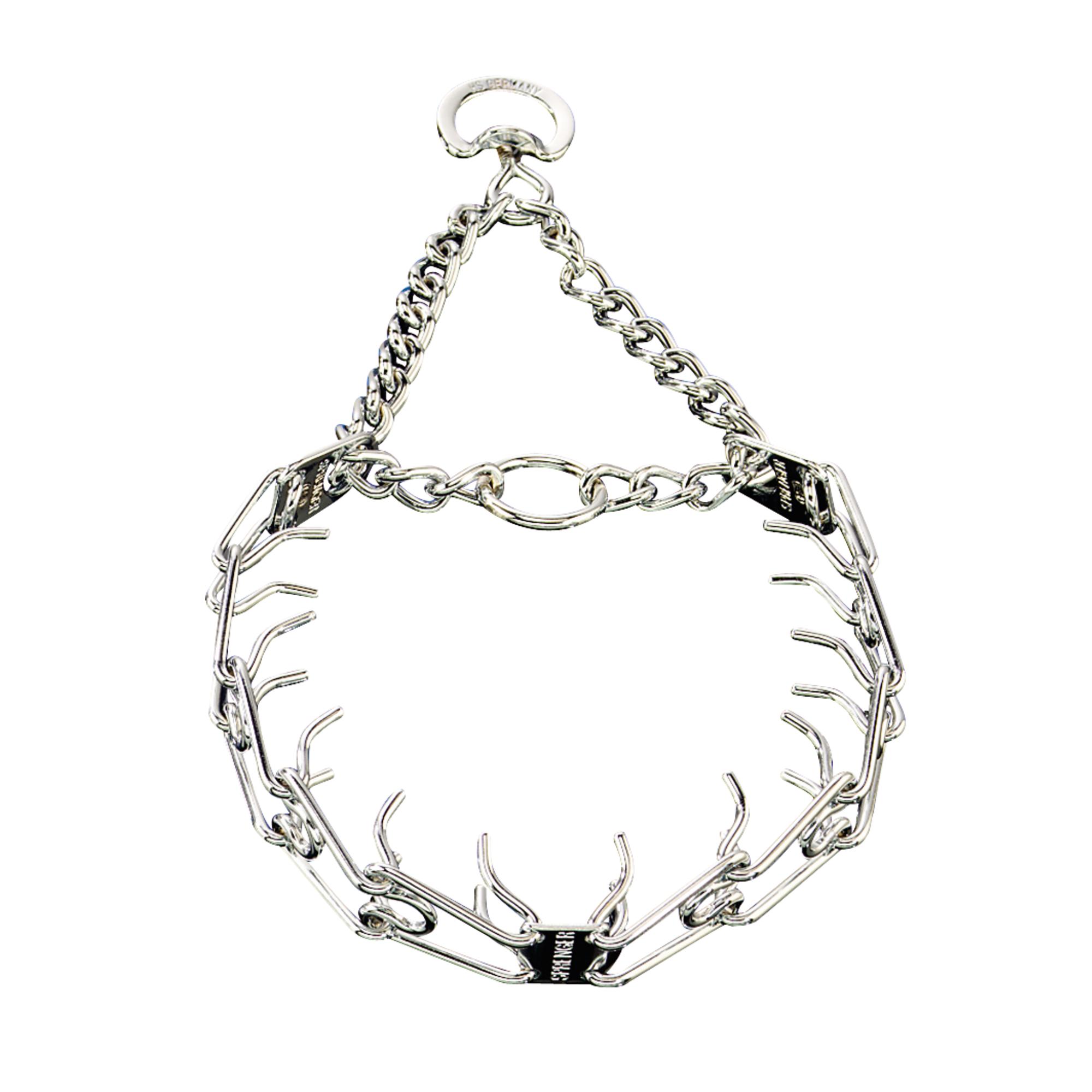 ULTRA-PLUS Training Collar with Center-Plate and Assembly Chain - Steel chrome-plated