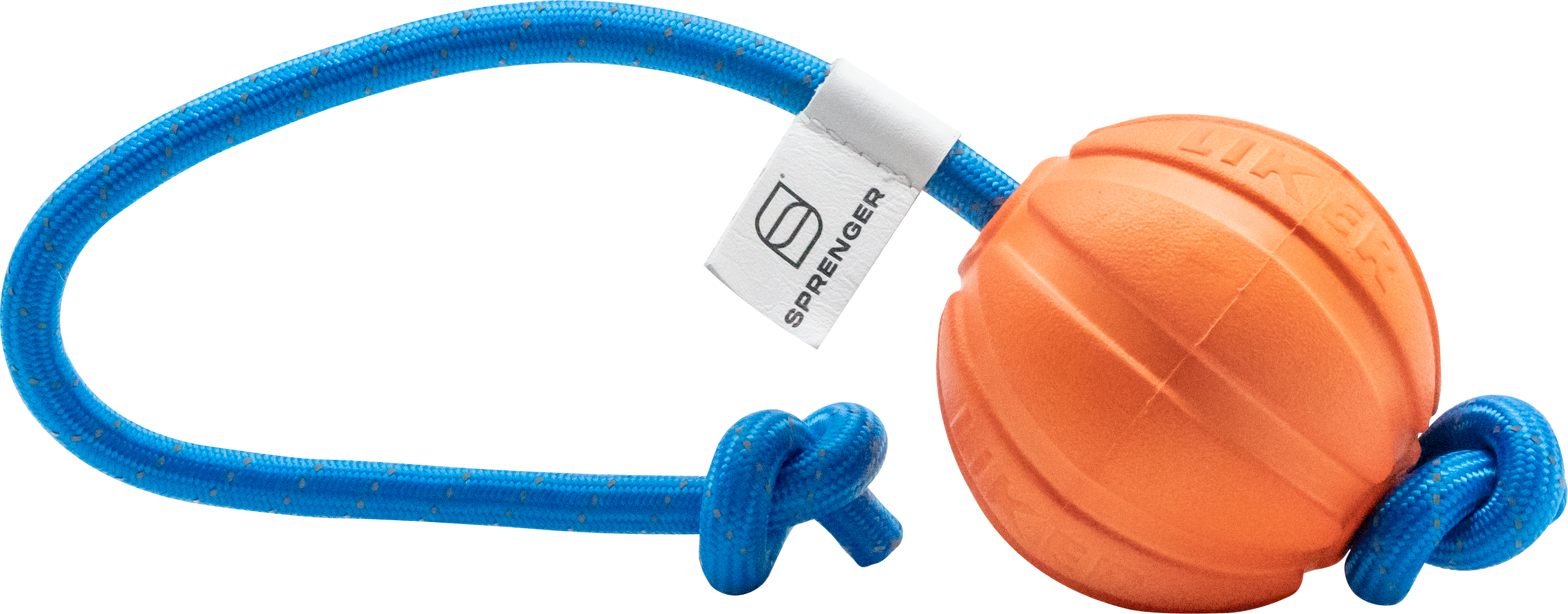 DOG TOY BALL WITH ROPE MEDIUM 7CM/2.75INCH