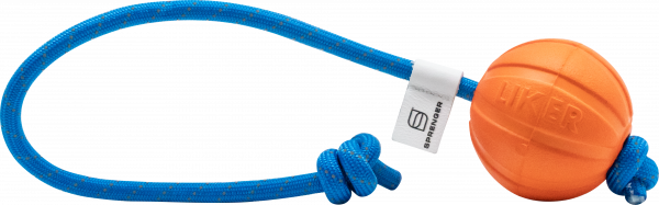 DOG TOY BALL WITH ROPE SMALL 5CM/2INCH