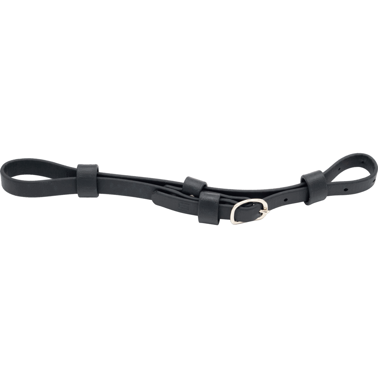 CURB STRAP BIOTHANE BLACK