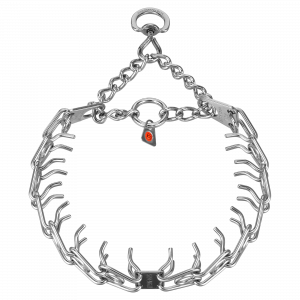 ULTRA-PLUS Training Collar with Center-Plate & Assembly Chain (Stainless Steel) - 3mm/20" Swivel Ring Attachment