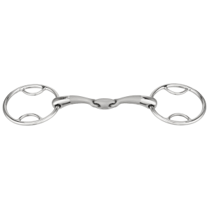 SATINOX PONY/ICEL. MULTI RG.BIT 14MM ST.ST.  DBL.J.