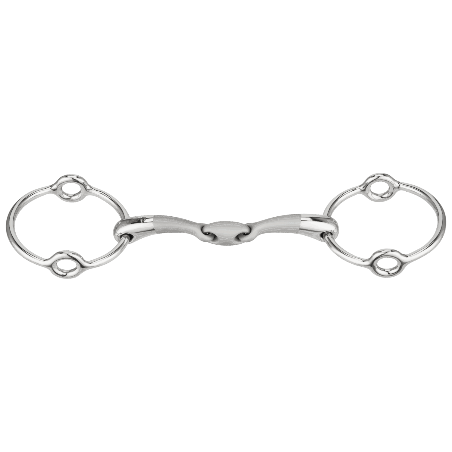 SATINOX GAG BIT 14MM ST.ST. DBL.J.