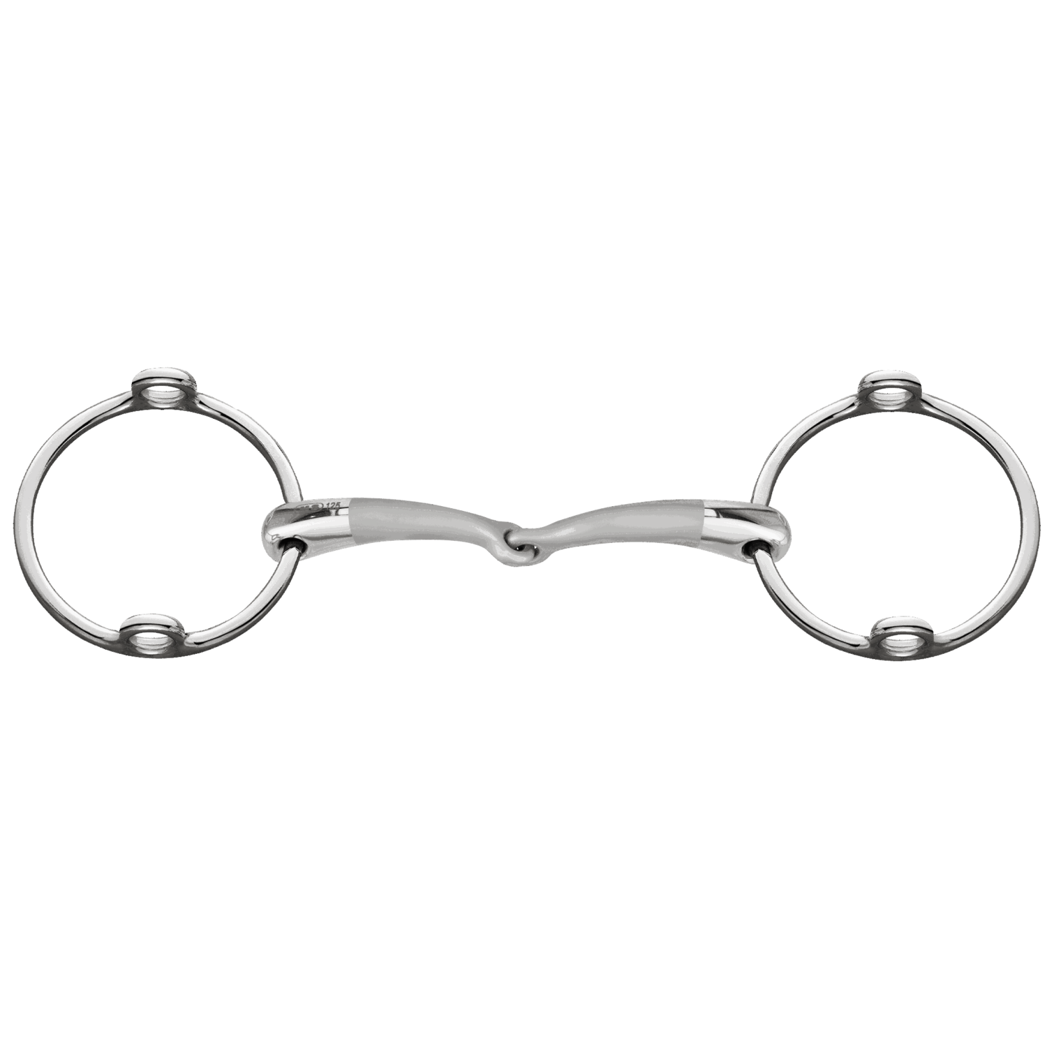 SATINOX PONY/ICEL. GAG BIT  14MM ST.ST. SINGLE J.