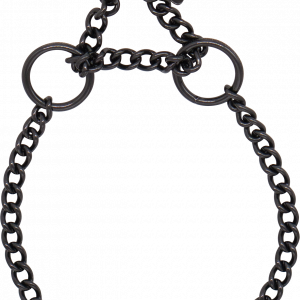 Collar, round links - Stainless Steel Black, 2.00mm