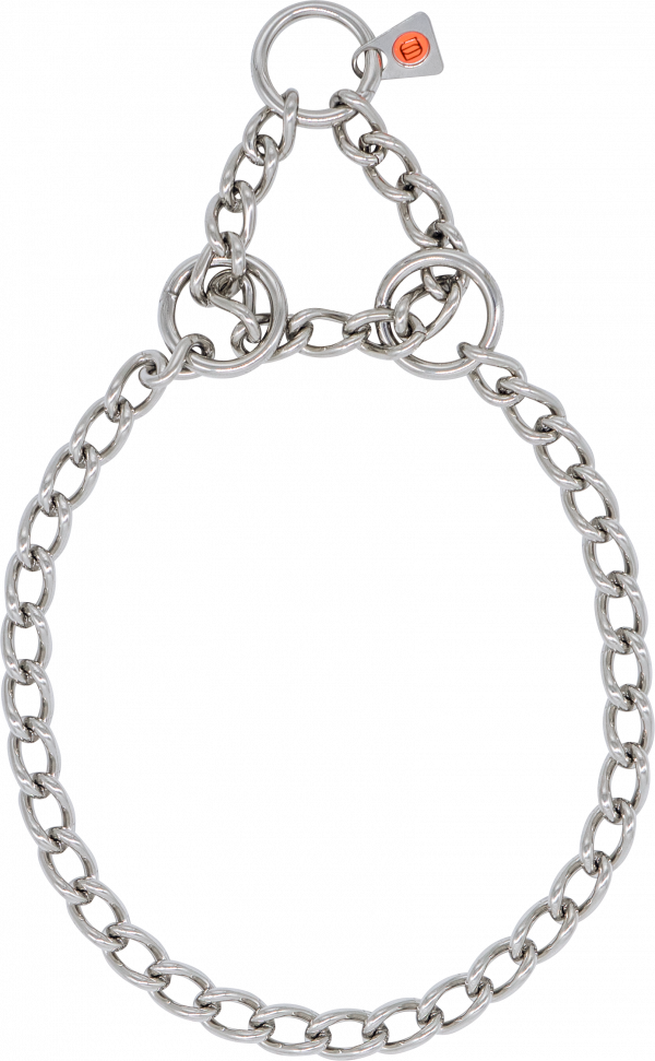 Collar, round links - stainless steel, 3.0 mm